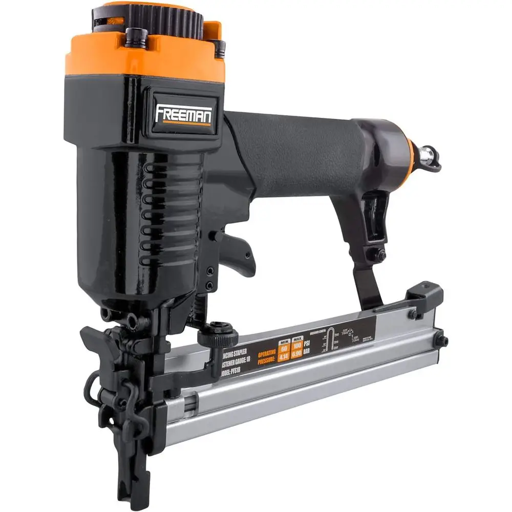 18-Gauge 7/8 Pneumatic Framing Stapler with Belt Hook
18-Gauge 7/8 Pneumatic Framing Stapler with Belt Hook