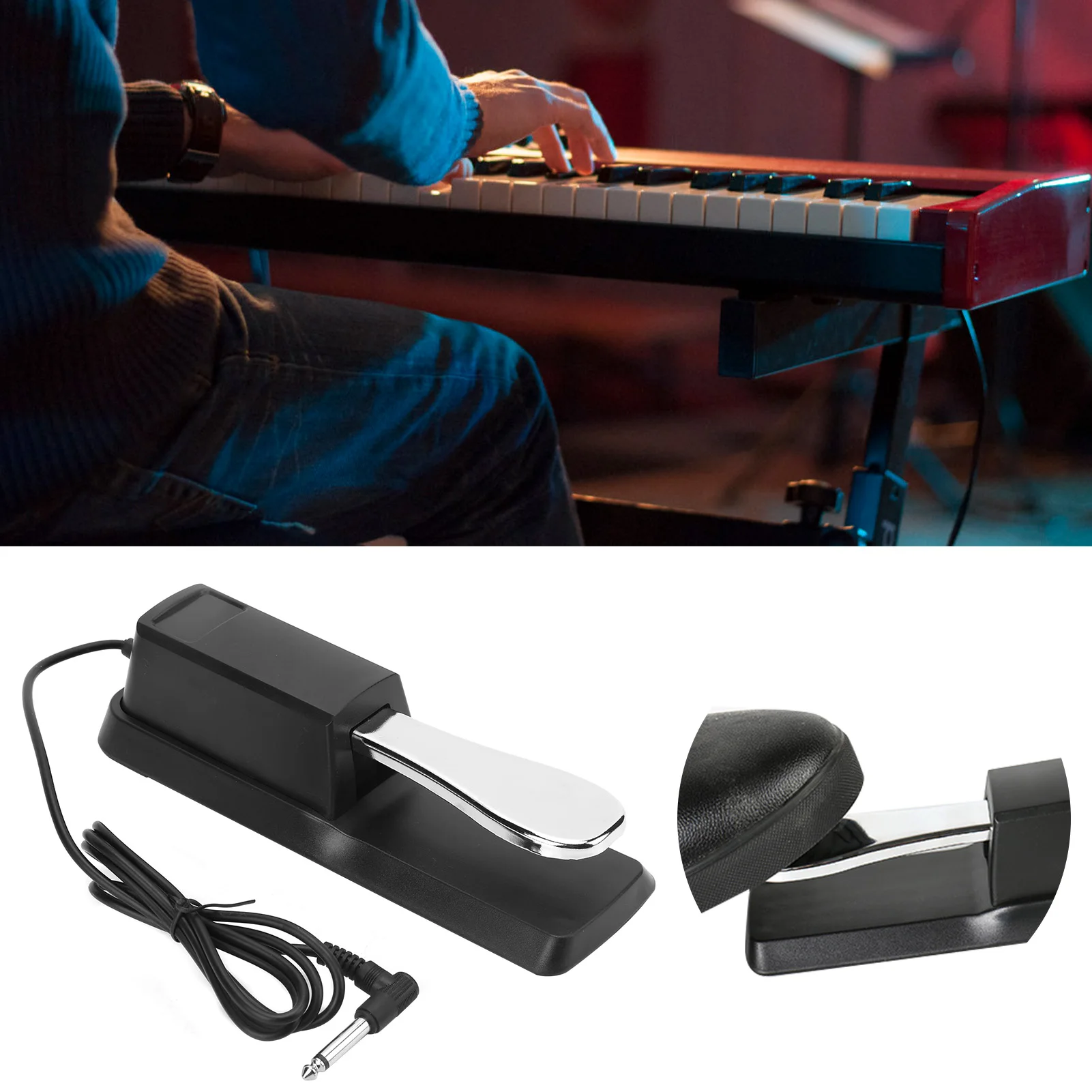 Педаль сустейна, универсальные аксессуары для инструментов, легкое использование, новинка, высокое качество для электрического пианино, MIDI-клавиатурный синтезатор
Педаль сустейна, универсальные аксессуары для инструментов, легкое использование, новинка, высокое качество для электрического пианино, MIDI-клавиатурный синтезатор