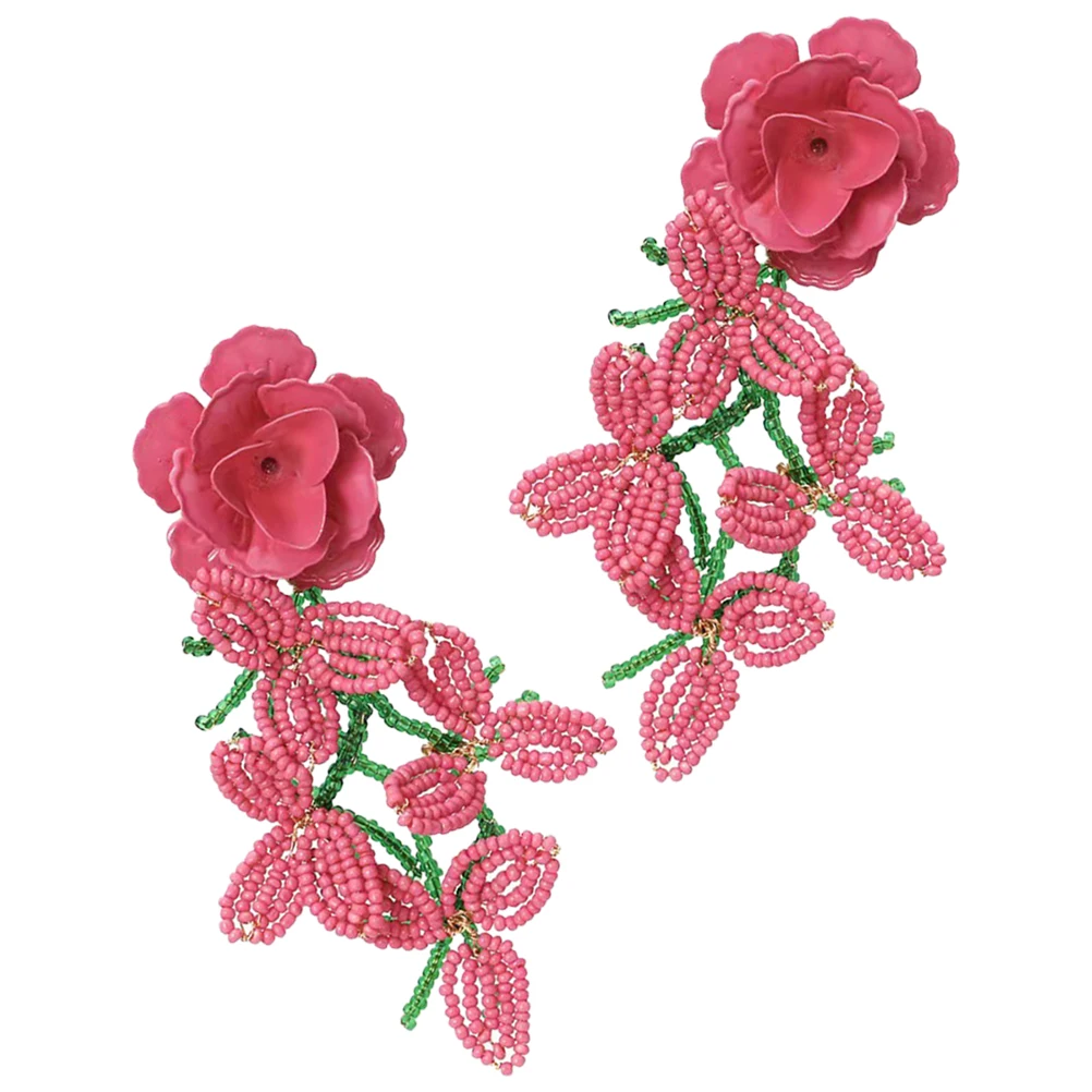 Bohemian Beaded Earrings Weaving Flower Dangle Random Color Women Jewelry Trendy Bridal Party Accessories Statement Earrings
Bohemian Beaded Earrings Weaving Flower Dangle Random Color Women Jewelry Trendy Bridal Party Accessories Statement Earrings