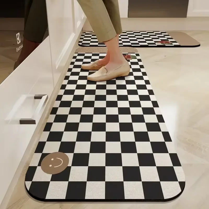 Kitchen Carpet Light Luxury Art Plaid Pattern Oil-proof Non-slip PVC Leather Rug Waterproof Antifouling Balcony Mat Alfombra 인주
Kitchen Carpet Light Luxury Art Plaid Pattern Oil-proof Non-slip PVC Leather Rug Waterproof Antifouling Balcony Mat Alfombra 인주