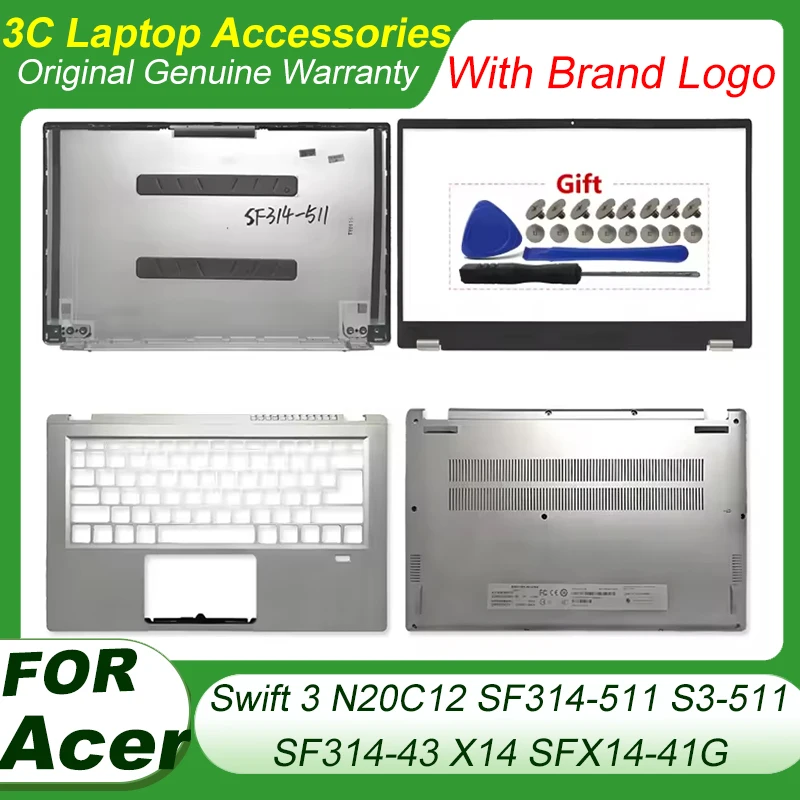 Новинка для Acer Swift 3 N20C12 SF314-511 S3-511 X14 SFX14-41G SF314-43, задняя крышка ЖК-дисплея для ноутбука/передняя панель/подставка для рук/нижняя часть корпуса, серебристая
Новинка для Acer Swift 3 N20C12 SF314-511 S3-511 X14 SFX14-41G SF314-43, задняя крышка ЖК-дисплея для ноутбука/передняя панель/подставка для рук/нижняя часть корпуса, серебристая