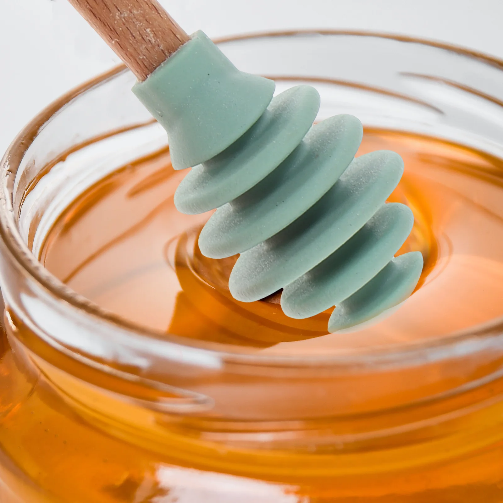 5pcs Silicone Honey Dipper Non-Stick Stirrer For Honey Syrup Jar Viscous Liquids Kitchen Tool Sticky Substance Spoon
5pcs Silicone Honey Dipper Non-Stick Stirrer For Honey Syrup Jar Viscous Liquids Kitchen Tool Sticky Substance Spoon