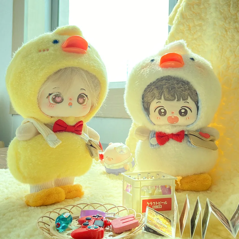 20cm Plush Toy Doll Clothes Cute Little Yellow Duck White Duck Bow Headgear Sling Top Pant Set Plush Doll Accessories Toy
20cm Plush Toy Doll Clothes Cute Little Yellow Duck White Duck Bow Headgear Sling Top Pant Set Plush Doll Accessories Toy