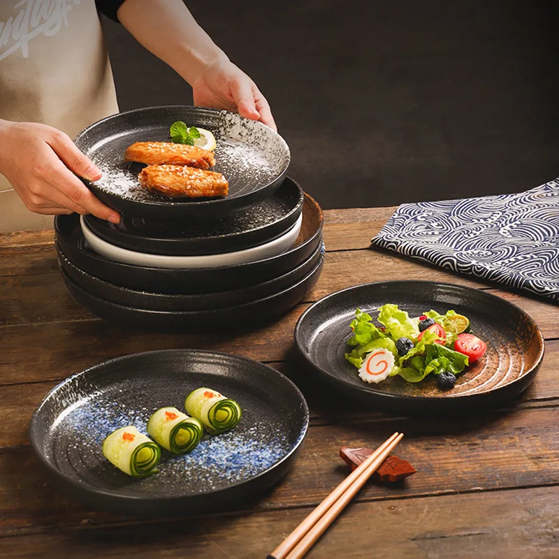 8/10 InchWestern Style Steak Plate Japanese Korean Style Ceramic Round Deep Tray Household Large Soup Dish Pattern Flat Base
8/10 InchWestern Style Steak Plate Japanese Korean Style Ceramic Round Deep Tray Household Large Soup Dish Pattern Flat Base