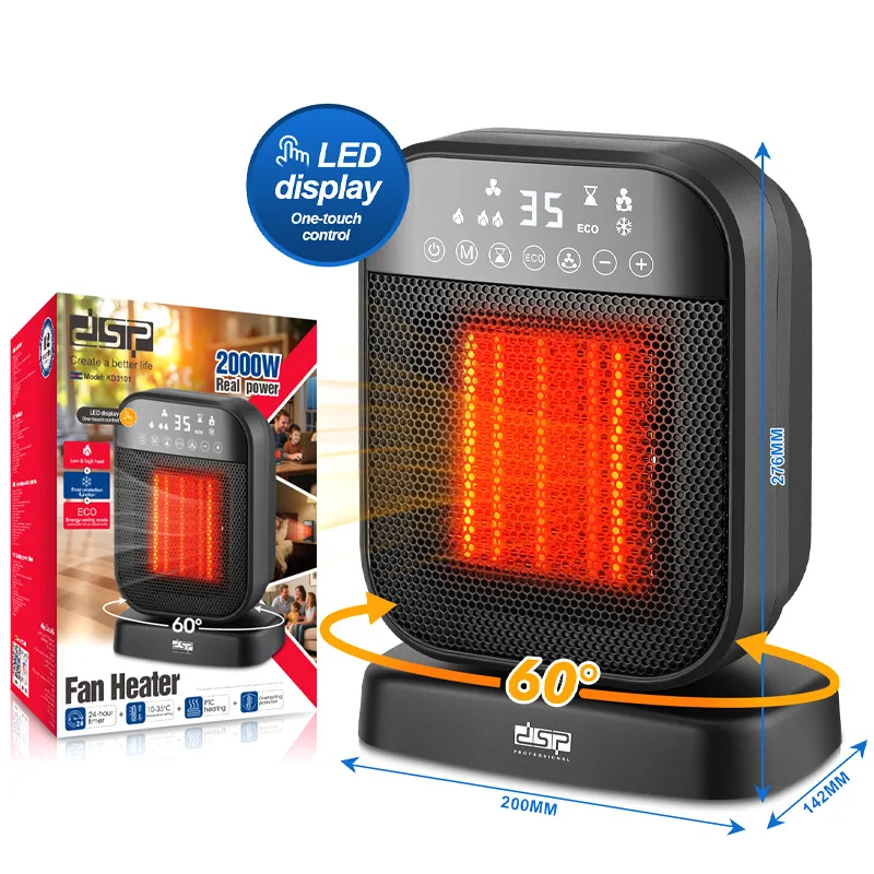 DSP/Dansong, Heater Household Heater Small Electric Heater Silent Heating Winter Heating KD1301
DSP/Dansong, Heater Household Heater Small Electric Heater Silent Heating Winter Heating KD1301