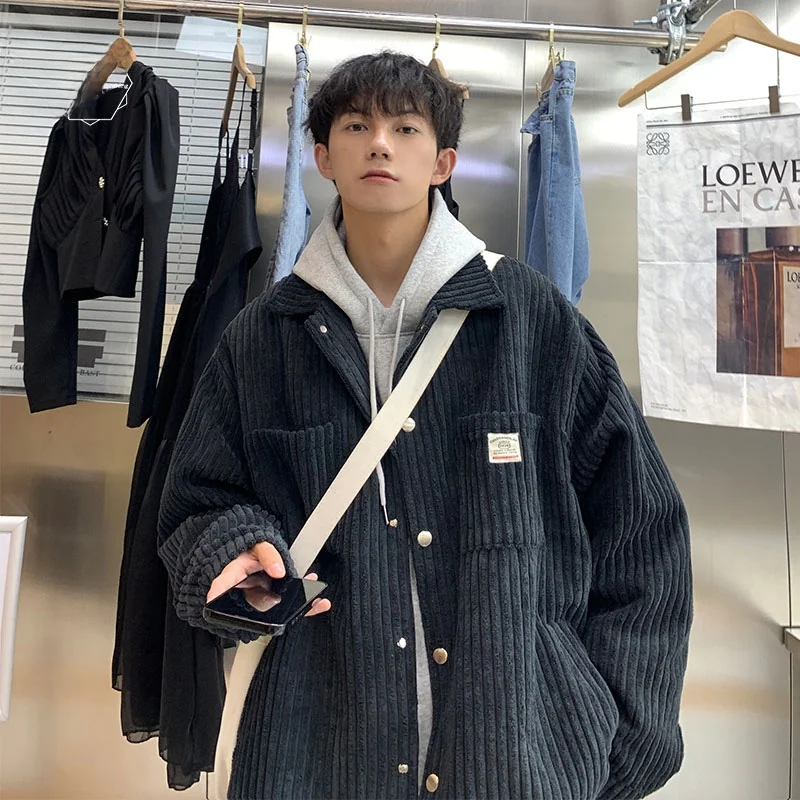 Corduroy Jaet Men's Spring Autumn Trendy Brand Ins Large Size Multi ket Coat Autumn Winter Collar Baroque Lapel Button up
Corduroy Jaet Men's Spring Autumn Trendy Brand Ins Large Size Multi ket Coat Autumn Winter Collar Baroque Lapel Button up