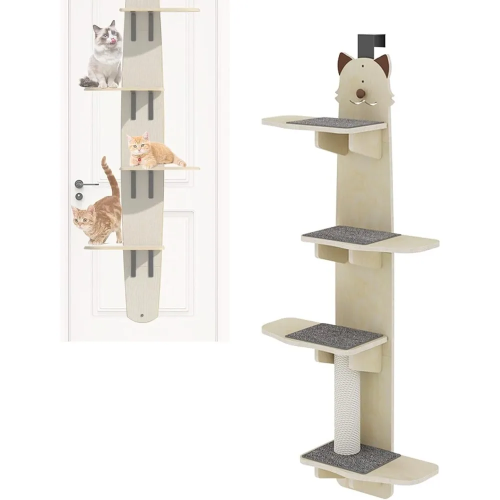 Door Hanging Cat Shelf, 2025 New Over The Door Cat Tree, Over The Doors Cats Perch & Climber, with Cats Scratching Board, Withou
Door Hanging Cat Shelf, 2025 New Over The Door Cat Tree, Over The Doors Cats Perch & Climber, with Cats Scratching Board, Withou
