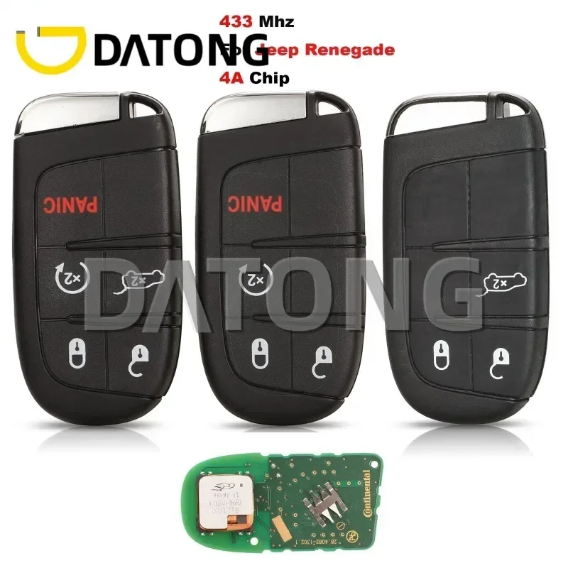 CHANKey 433 Mhz 4A Chip 3/4/5 Buttons Smart Car Key Control For Jeep Renegade 2014 2015 2016 2017 2018 2019
CHANKey 433 Mhz 4A Chip 3/4/5 Buttons Smart Car Key Control For Jeep Renegade 2014 2015 2016 2017 2018 2019