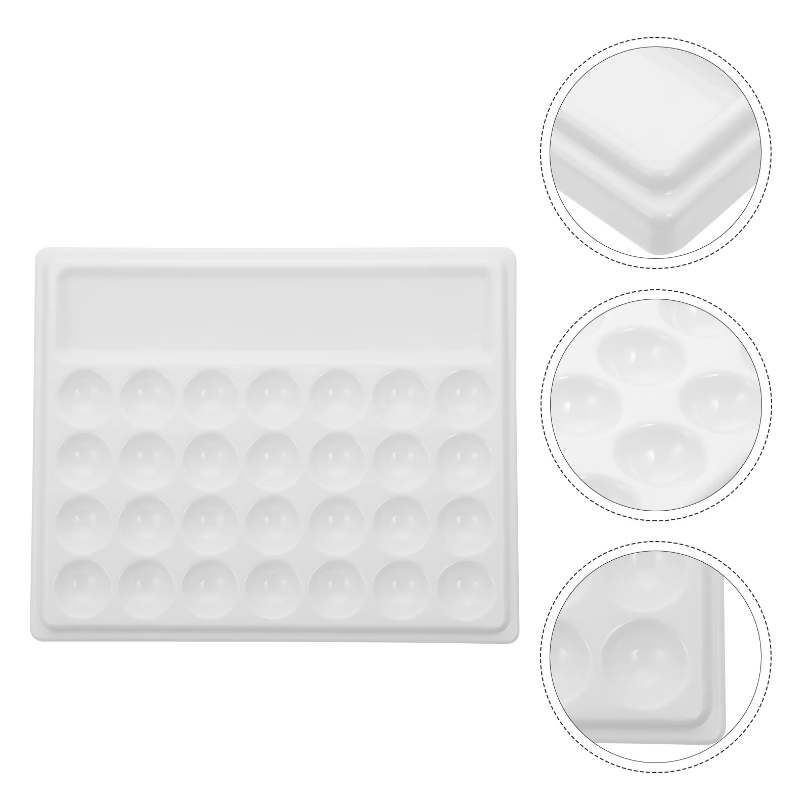 White Spray Paint Palette Tray Rack Porous Student Stationery 28 Holes Pallet Artist Child
White Spray Paint Palette Tray Rack Porous Student Stationery 28 Holes Pallet Artist Child