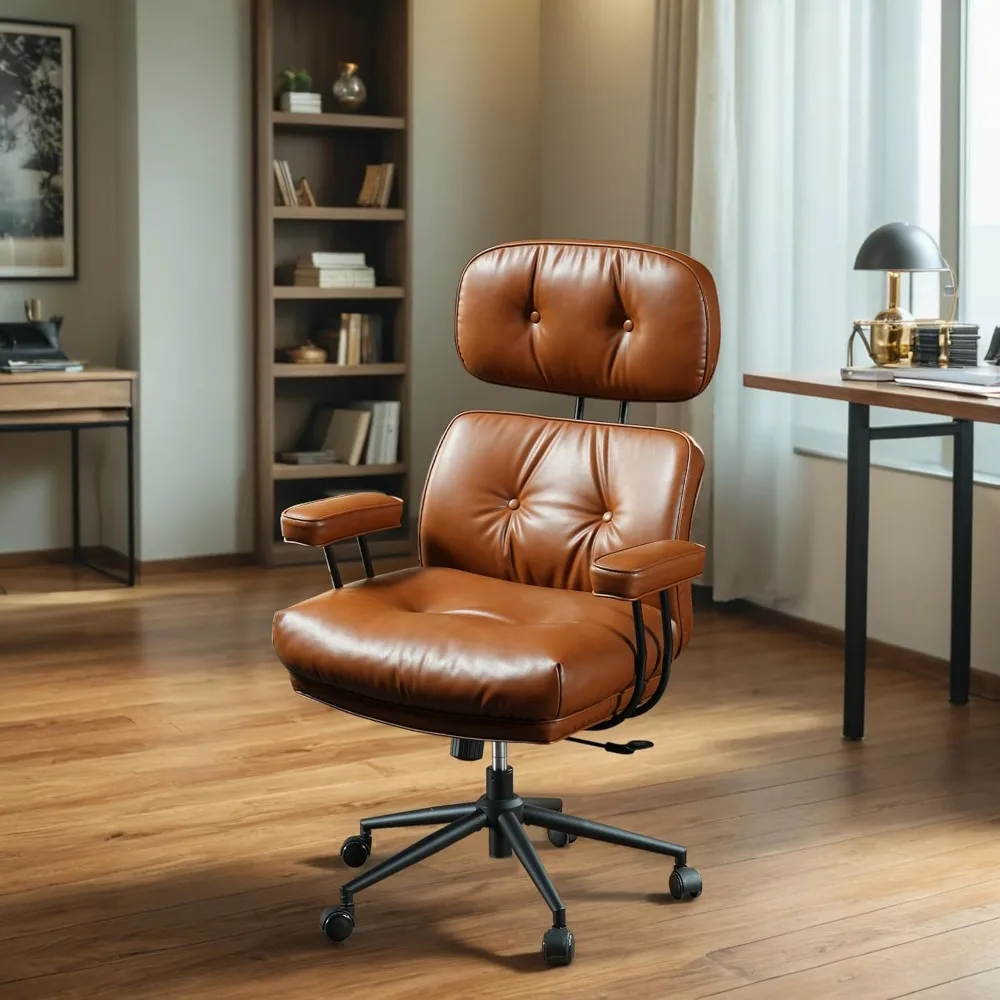 High Back Executive Office Chair - Big and Tall Leather Home Office Desk Chair with Lumbar Support,Ergonomic Reclining Task Comp
High Back Executive Office Chair - Big and Tall Leather Home Office Desk Chair with Lumbar Support,Ergonomic Reclining Task Comp