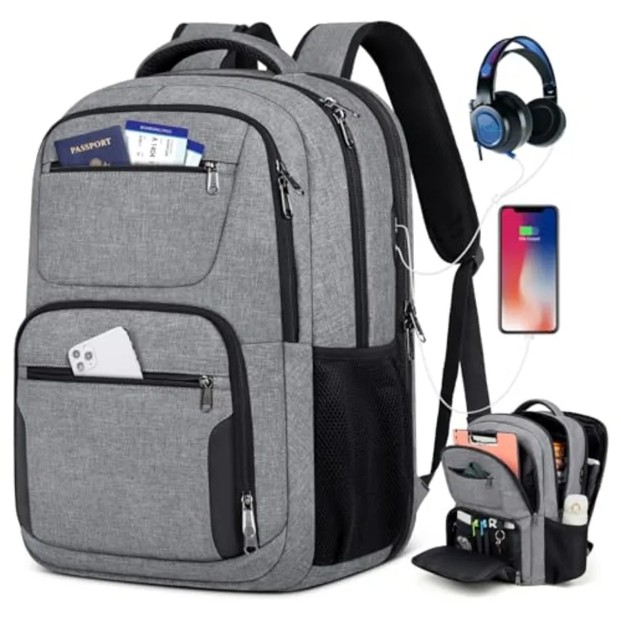 Travel Laptop Backpack, 17 Inch Extra Large Laptop Backpack with USB Charging Hole 45L Anti Theft Travel Backpack Water Resista
Travel Laptop Backpack, 17 Inch Extra Large Laptop Backpack with USB Charging Hole 45L Anti Theft Travel Backpack Water Resista