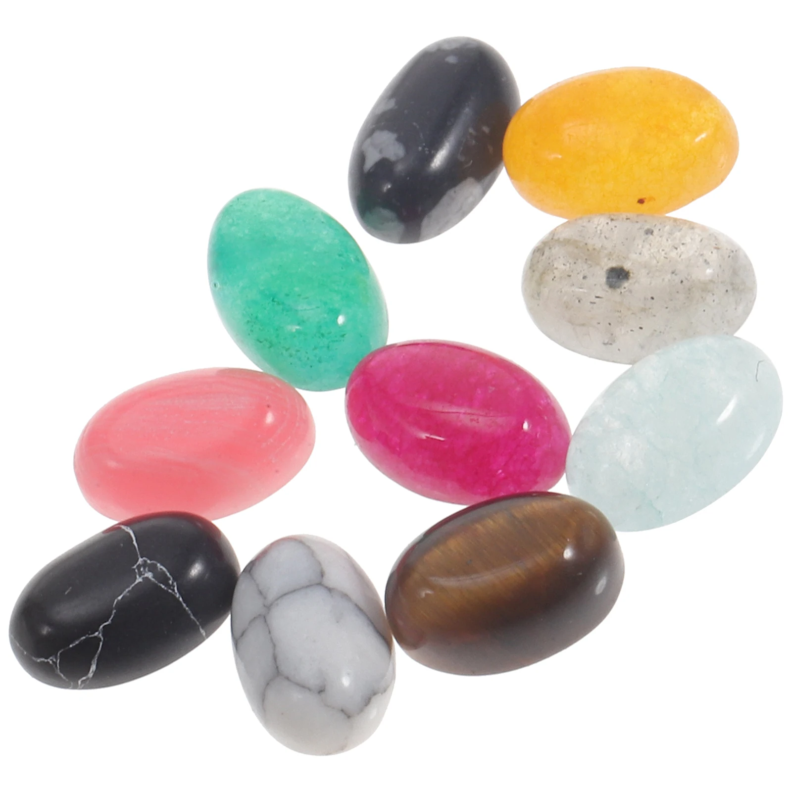 10 Pcs Natural Stone Ring Cabochons Beads Half Round Flat Base Fine Polished Jade DIY Jewelry Making Bracelets Necklaces Durable
10 Pcs Natural Stone Ring Cabochons Beads Half Round Flat Base Fine Polished Jade DIY Jewelry Making Bracelets Necklaces Durable
