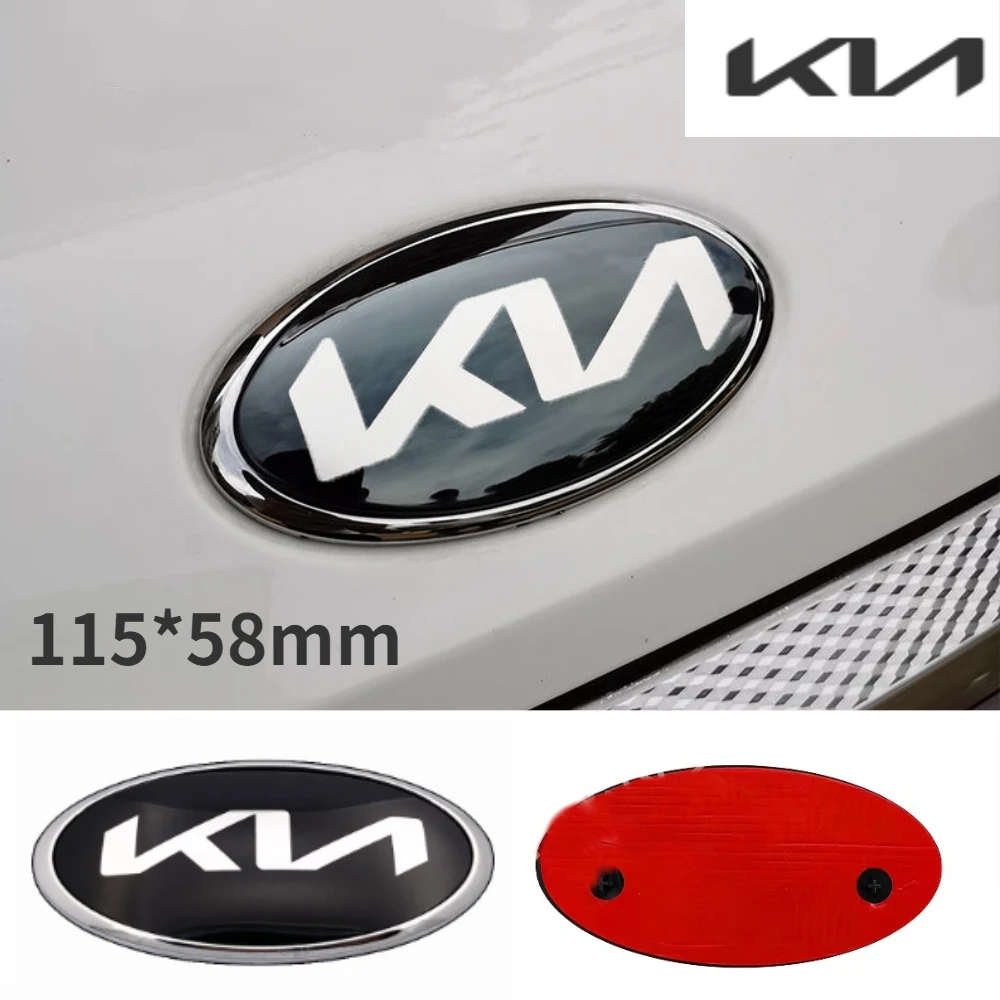 115*58mm Car Front Hood Emblem Rear Trunk Badge Sticker for KIA sportage ceed sorento cerato optima picanto rio soul k5 stonic
115*58mm Car Front Hood Emblem Rear Trunk Badge Sticker for KIA sportage ceed sorento cerato optima picanto rio soul k5 stonic
