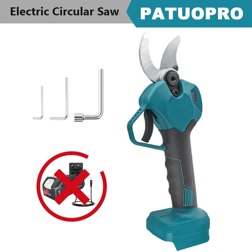 40MM Brushless Electric Pruning Shears Cordless Fruit Tree Bonsai Pruning Electric Scissors For Makita 18V Battery(No Battery)
40MM Brushless Electric Pruning Shears Cordless Fruit Tree Bonsai Pruning Electric Scissors For Makita 18V Battery(No Battery)