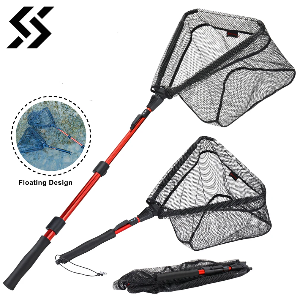 Sougayilang Lightweight Foldable Fishing Net Aerospace-grade Aluminum Floating Design for All-Water Fishing Catching Bass Trout
Sougayilang Lightweight Foldable Fishing Net Aerospace-grade Aluminum Floating Design for All-Water Fishing Catching Bass Trout