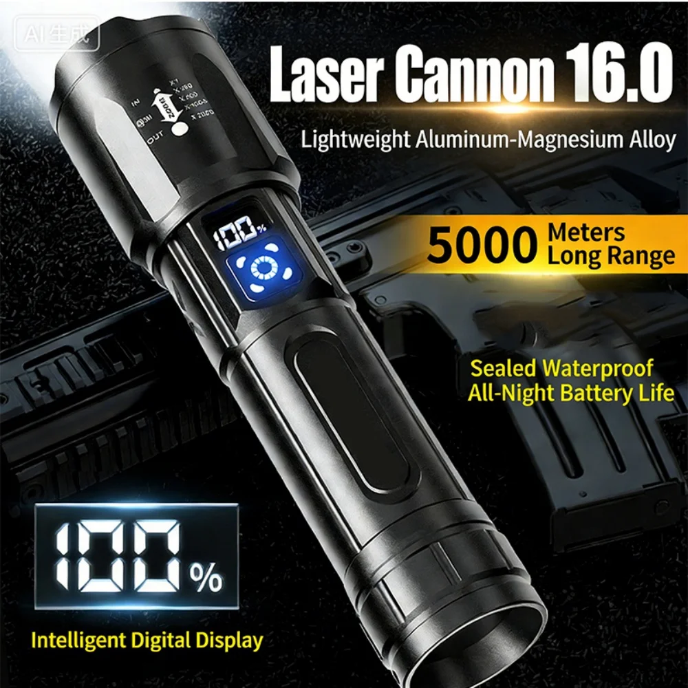Super Bright LED Flashlight USB Rechargeable Torch with Built-in Battery Powerful Waterproof Light for Outdoor Fishing Emergency
Super Bright LED Flashlight USB Rechargeable Torch with Built-in Battery Powerful Waterproof Light for Outdoor Fishing Emergency
