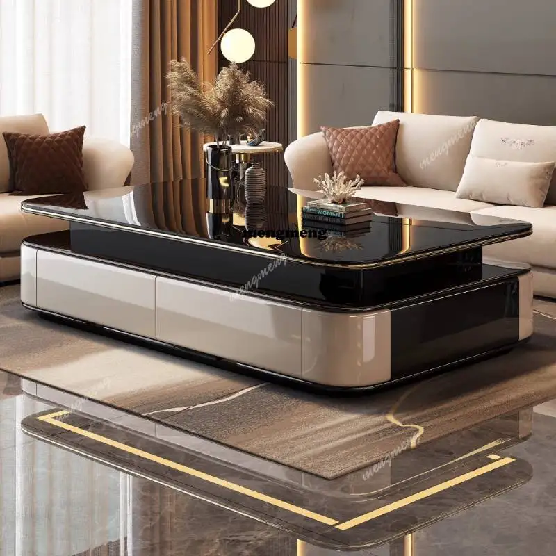 Living room home coffee table, Italian light luxury villa, large apartment, tempered glass, modern simple floor cabinet
Living room home coffee table, Italian light luxury villa, large apartment, tempered glass, modern simple floor cabinet