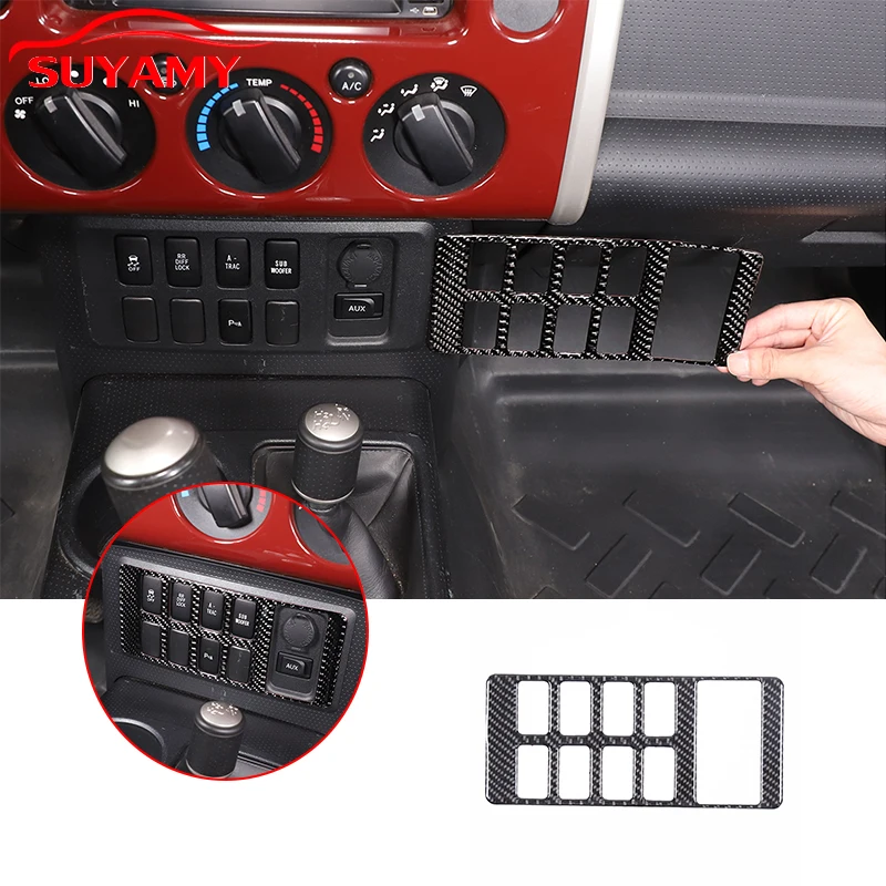 Soft Carbon Fiber Car Central Driver Assist Trim Frame Cover Decorative Trim Sticker For Toyota FJ Cruiser 2007-2021 Accessories
Soft Carbon Fiber Car Central Driver Assist Trim Frame Cover Decorative Trim Sticker For Toyota FJ Cruiser 2007-2021 Accessories
