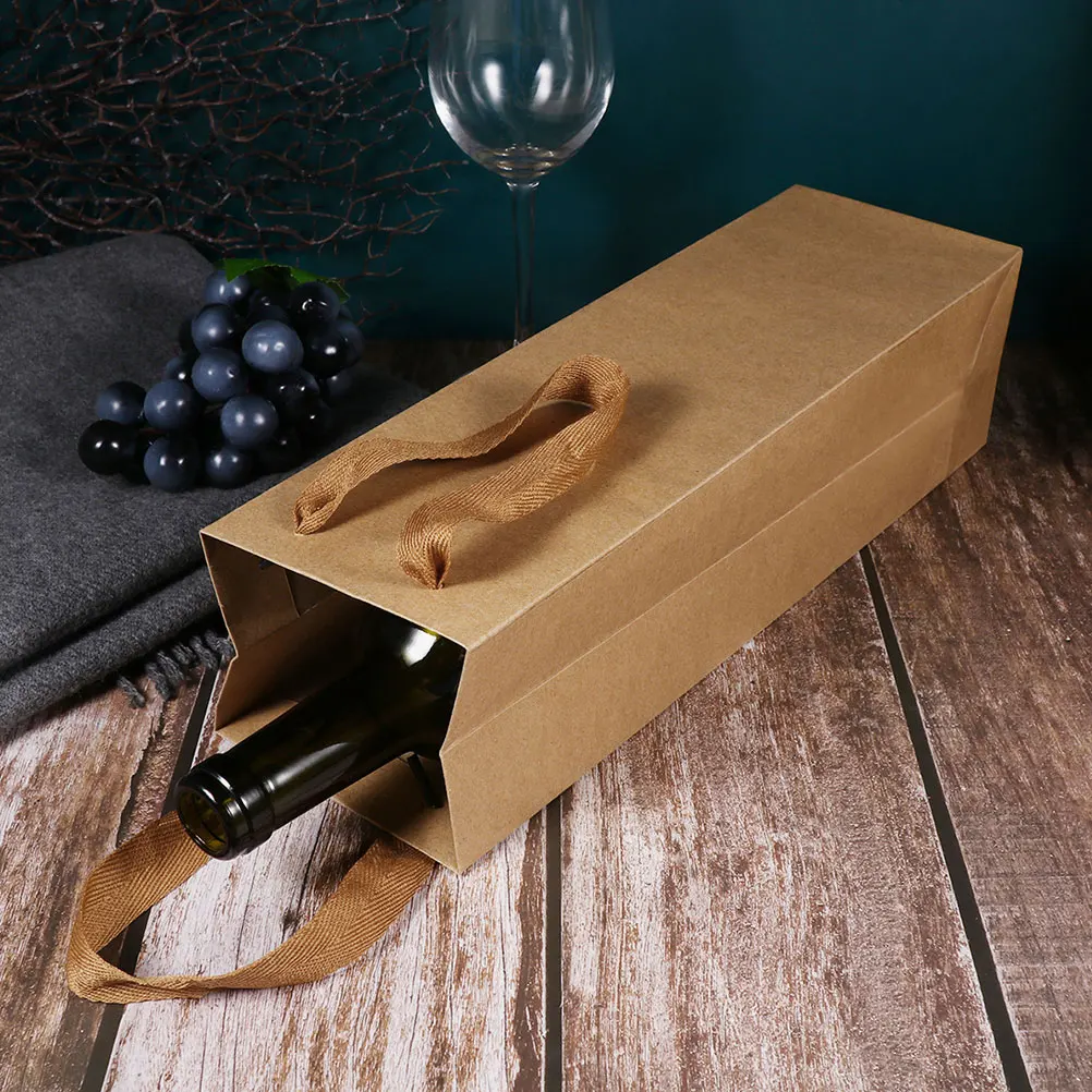 10pcs Red Wine Gift Bags Kraft Paper Wine Bottle Pouches Portable Carrier For Christmas Birthday Party Packing Storage
10pcs Red Wine Gift Bags Kraft Paper Wine Bottle Pouches Portable Carrier For Christmas Birthday Party Packing Storage