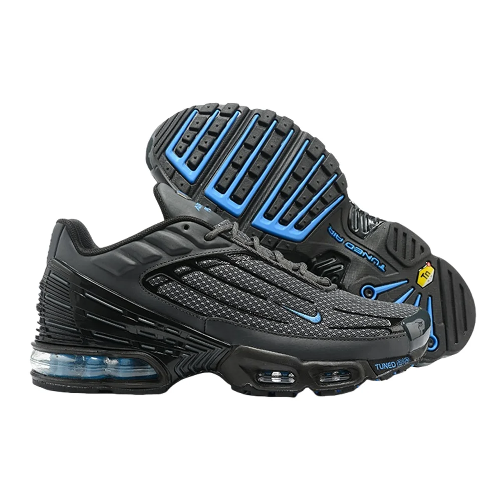 Nike Original Air Max Plus 3 Men Fashion Versatile Anti-slip and Abrasion Resistant Fabrics Breathable Running Shoes Grey-blue
Nike Original Air Max Plus 3 Men Fashion Versatile Anti-slip and Abrasion Resistant Fabrics Breathable Running Shoes Grey-blue