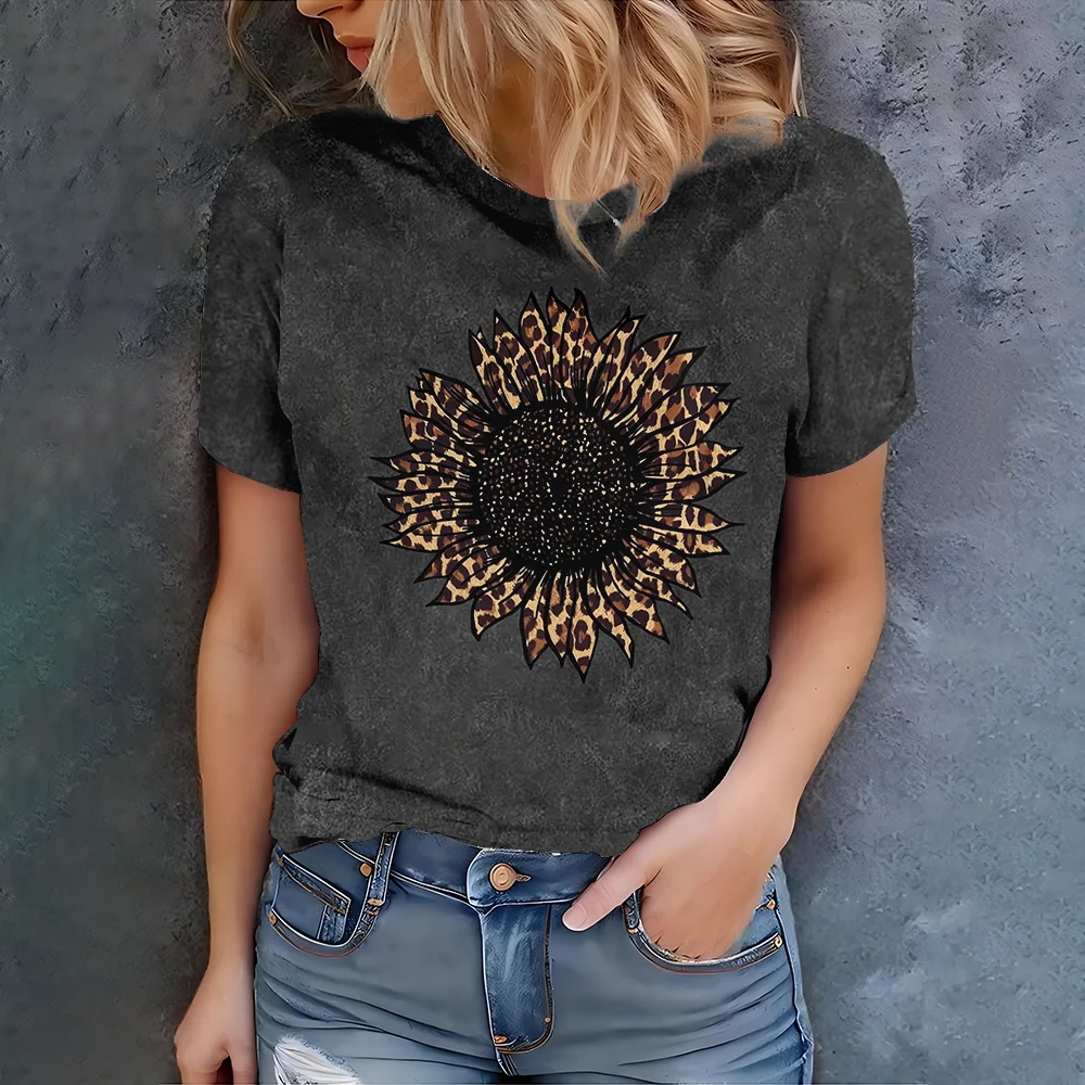 Art sun pattern round neck women T-shirt short sleeve fashion print half sleeve shirt stretch T-shirt 
Art sun pattern round neck women T-shirt short sleeve fashion print half sleeve shirt stretch T-shirt