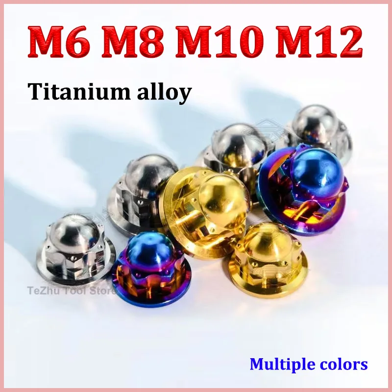 1Pcs Titanium alloy fancy cap closed Flange Acorn nuts M6 M8 M10 M12 motorcycle and car modification nut
1Pcs Titanium alloy fancy cap closed Flange Acorn nuts M6 M8 M10 M12 motorcycle and car modification nut