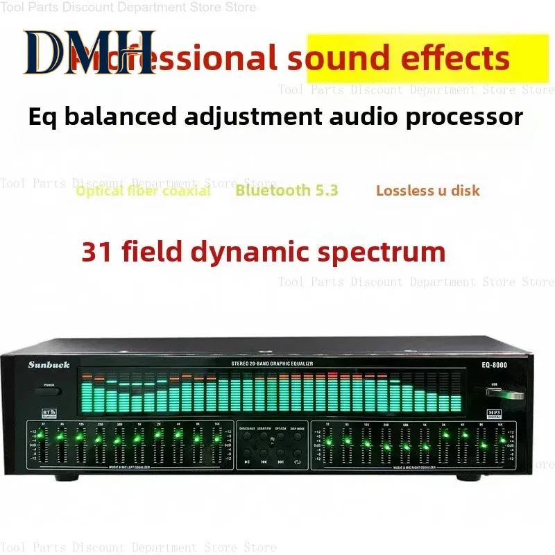 Professional EQ Equalizer, 5.4 Receiver Fiber Coaxial Digital Audio Decoding U Disk Fever Pre-Player
Professional EQ Equalizer, 5.4 Receiver Fiber Coaxial Digital Audio Decoding U Disk Fever Pre-Player