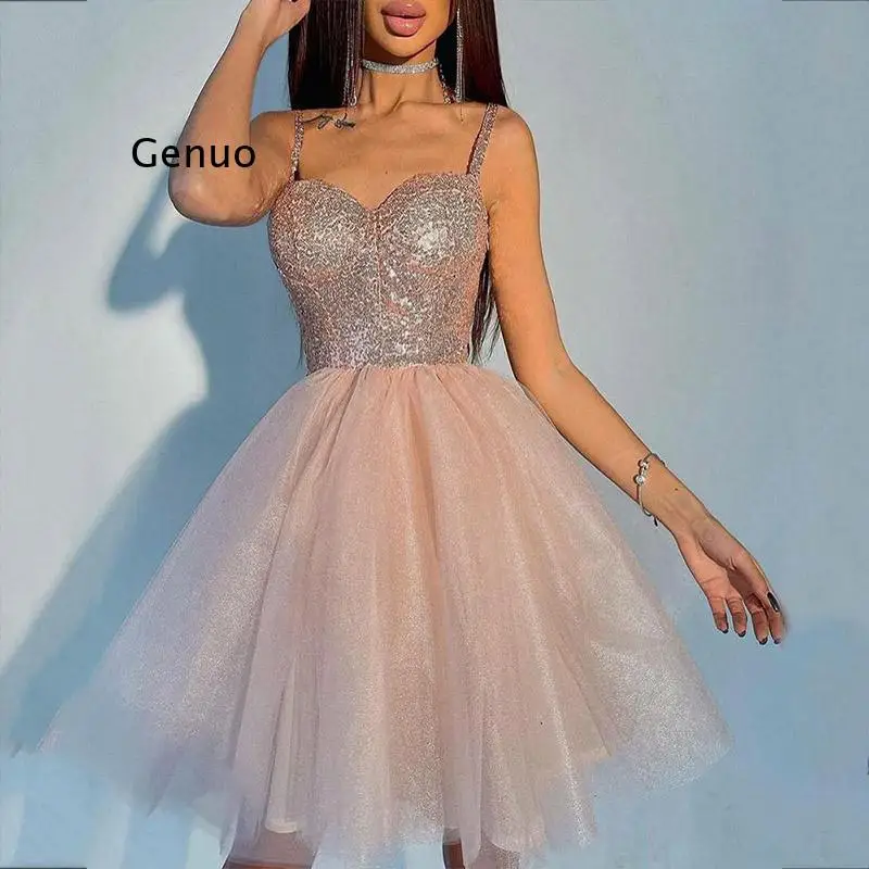 Sling Shiny Glitter Sequins Party Dress Women Mesh Stitching Sleeveless Elegant Casual Dresses Summer 2022 New Bodycon Dress
Sling Shiny Glitter Sequins Party Dress Women Mesh Stitching Sleeveless Elegant Casual Dresses Summer 2022 New Bodycon Dress