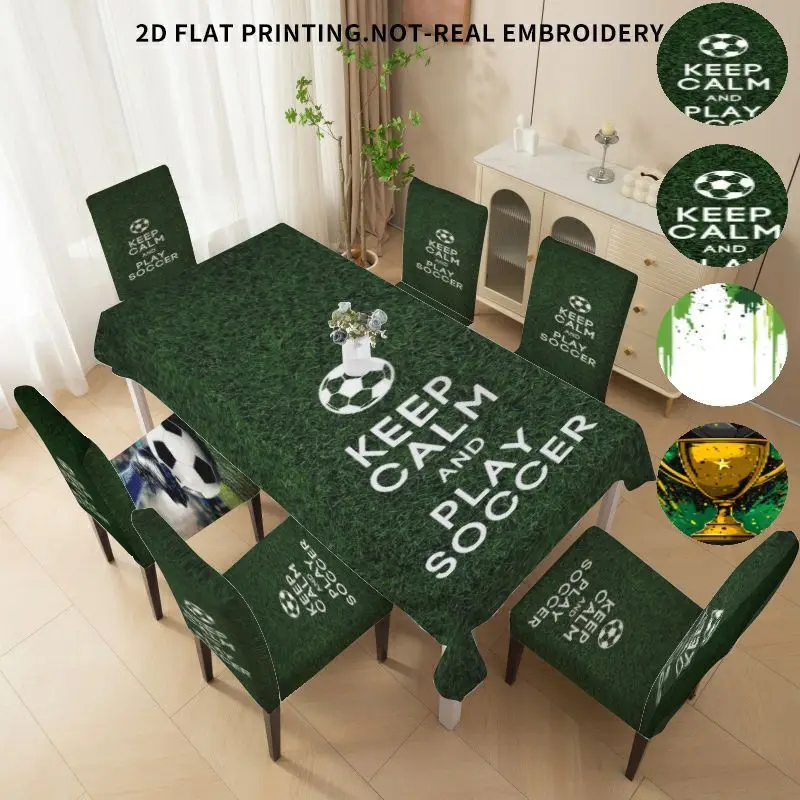 Stretch Dining Chair Cover Bow Chair Cover Tablecloth Sports Style Football Game 2D Flat Pattern
Stretch Dining Chair Cover Bow Chair Cover Tablecloth Sports Style Football Game 2D Flat Pattern