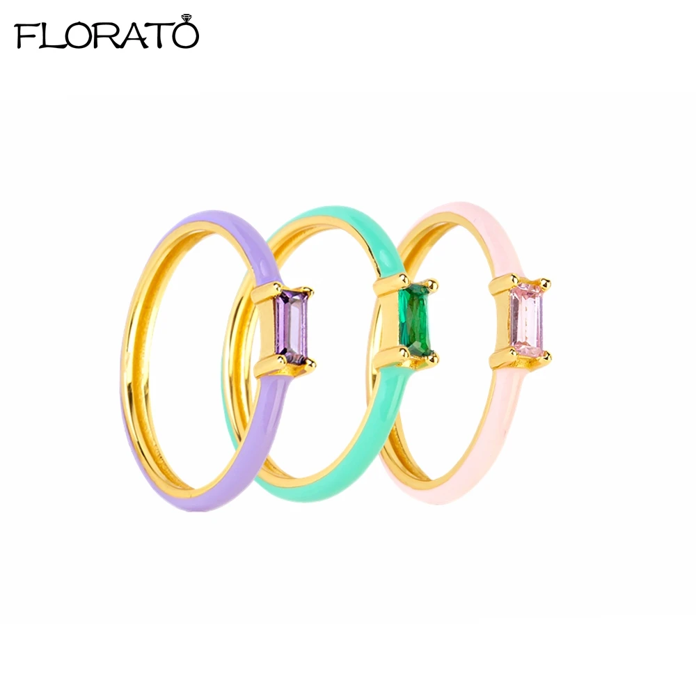 Square Zircon Enamel Rings For Women Men Ring 24k gold-plated silver Colourful Adjustable size 6/7/8 Ring Couple Daily Rings A30
Square Zircon Enamel Rings For Women Men Ring 24k gold-plated silver Colourful Adjustable size 6/7/8 Ring Couple Daily Rings A30