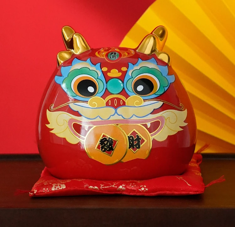 Original Piggy Banks Chinese Legend God Animal Dragon Commemorates Mascot Piggy Bank for Birthday Gifts
Original Piggy Banks Chinese Legend God Animal Dragon Commemorates Mascot Piggy Bank for Birthday Gifts