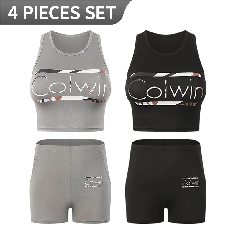 4-Piece Women's Vest Set Slim Fit Printed Vest Top Shorts Summer Sports Comfortable Fashion Youth Sports Fitness Yoga Suit
4-Piece Women's Vest Set Slim Fit Printed Vest Top Shorts Summer Sports Comfortable Fashion Youth Sports Fitness Yoga Suit