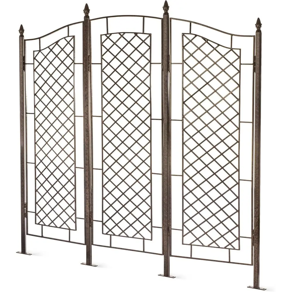 3-Panel Garden Privacy Sn Trellis, 88 lb Heavy Iron reestanding Landse Structure, 75" Wide GAR573L
3-Panel Garden Privacy Sn Trellis, 88 lb Heavy Iron reestanding Landse Structure, 75" Wide GAR573L
