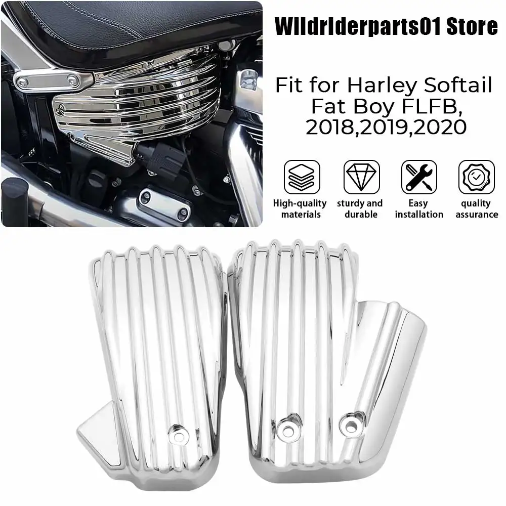 Motorcycle Accessories 1 Pair Battery Side Fairing Covers Panels ABS Plastic Chrome For Harley Softail Low Rider S FXLRS 2020-24
Motorcycle Accessories 1 Pair Battery Side Fairing Covers Panels ABS Plastic Chrome For Harley Softail Low Rider S FXLRS 2020-24