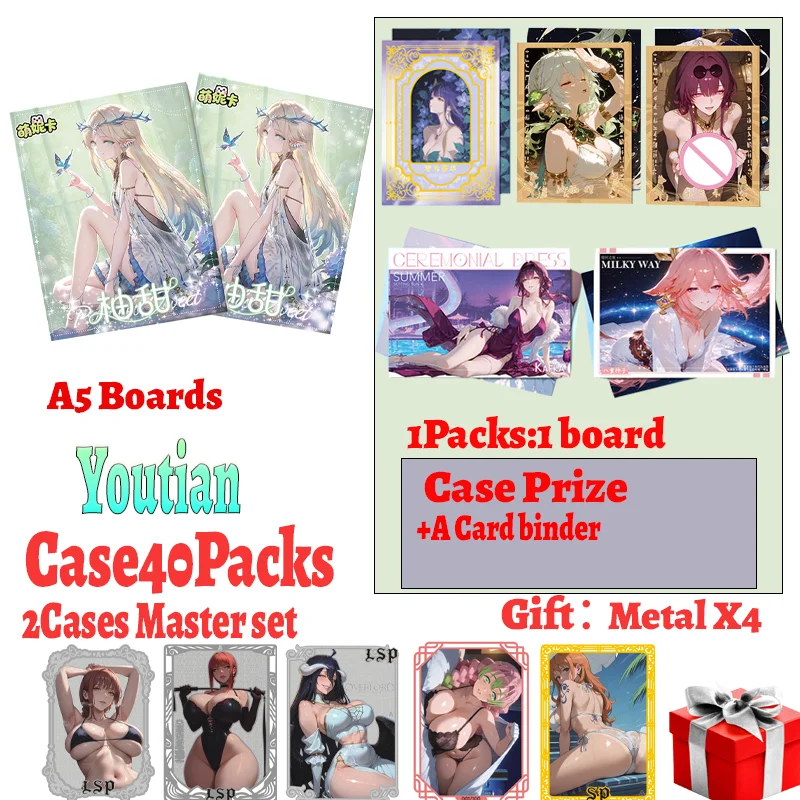 2025 Goddess Story Pomelo Sweet A5 Boards YouTian Master Set Anime Girl Party Bikini Feast Booster Box Hobbies Gifts
2025 Goddess Story Pomelo Sweet A5 Boards YouTian Master Set Anime Girl Party Bikini Feast Booster Box Hobbies Gifts