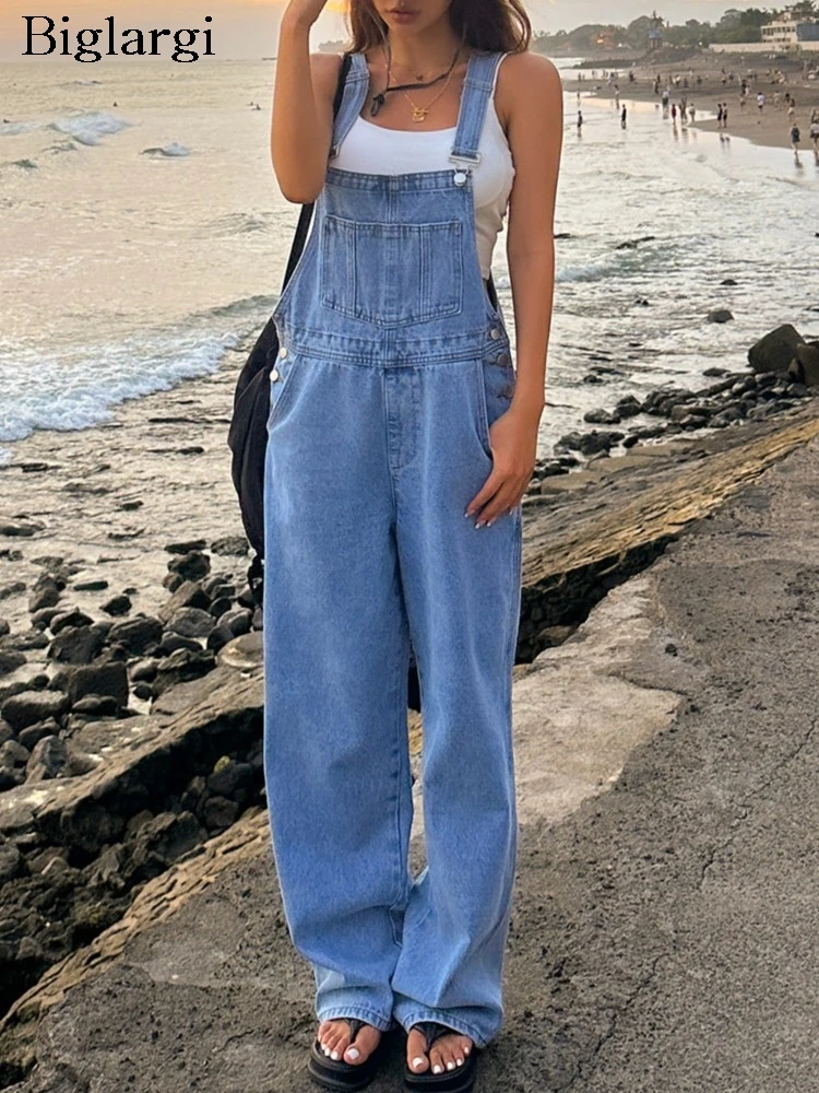 Jeans Summer Sleeveless Overalls Pant Women Loose Pleated Korean Style Ladies Trousers Fashion Sexy Woman Wide Leg Overalls Pant
Jeans Summer Sleeveless Overalls Pant Women Loose Pleated Korean Style Ladies Trousers Fashion Sexy Woman Wide Leg Overalls Pant