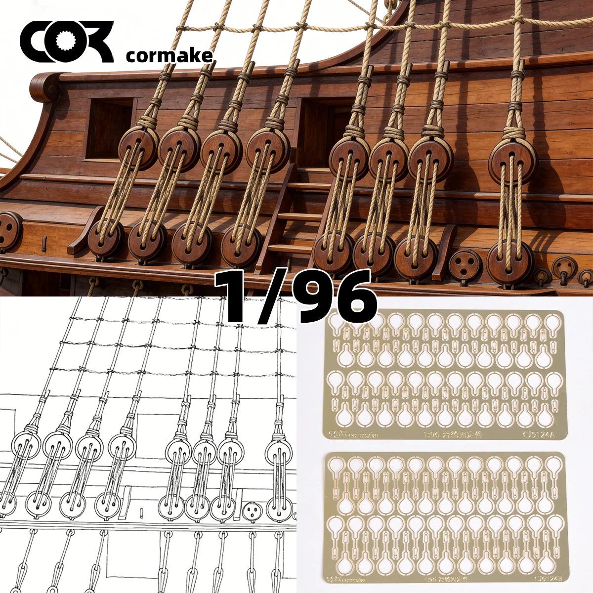 PE Miniature Rigging Eyelets Block Fixing Strap Eyes Thimble Eyes Scale Model Parts for Wooden Sailing Warship Model Upgrades
PE Miniature Rigging Eyelets Block Fixing Strap Eyes Thimble Eyes Scale Model Parts for Wooden Sailing Warship Model Upgrades