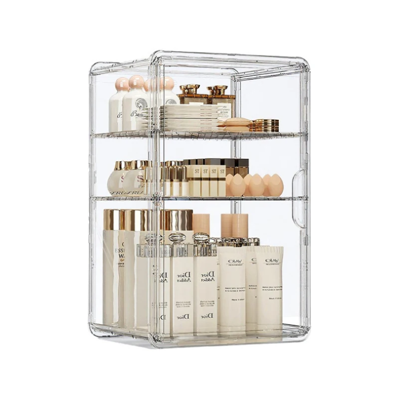 Desktop Dressing Table Skincare Shelf, Transparent Acrylic Dustproof Box, Cosmetic Large Storage Organizer
Desktop Dressing Table Skincare Shelf, Transparent Acrylic Dustproof Box, Cosmetic Large Storage Organizer