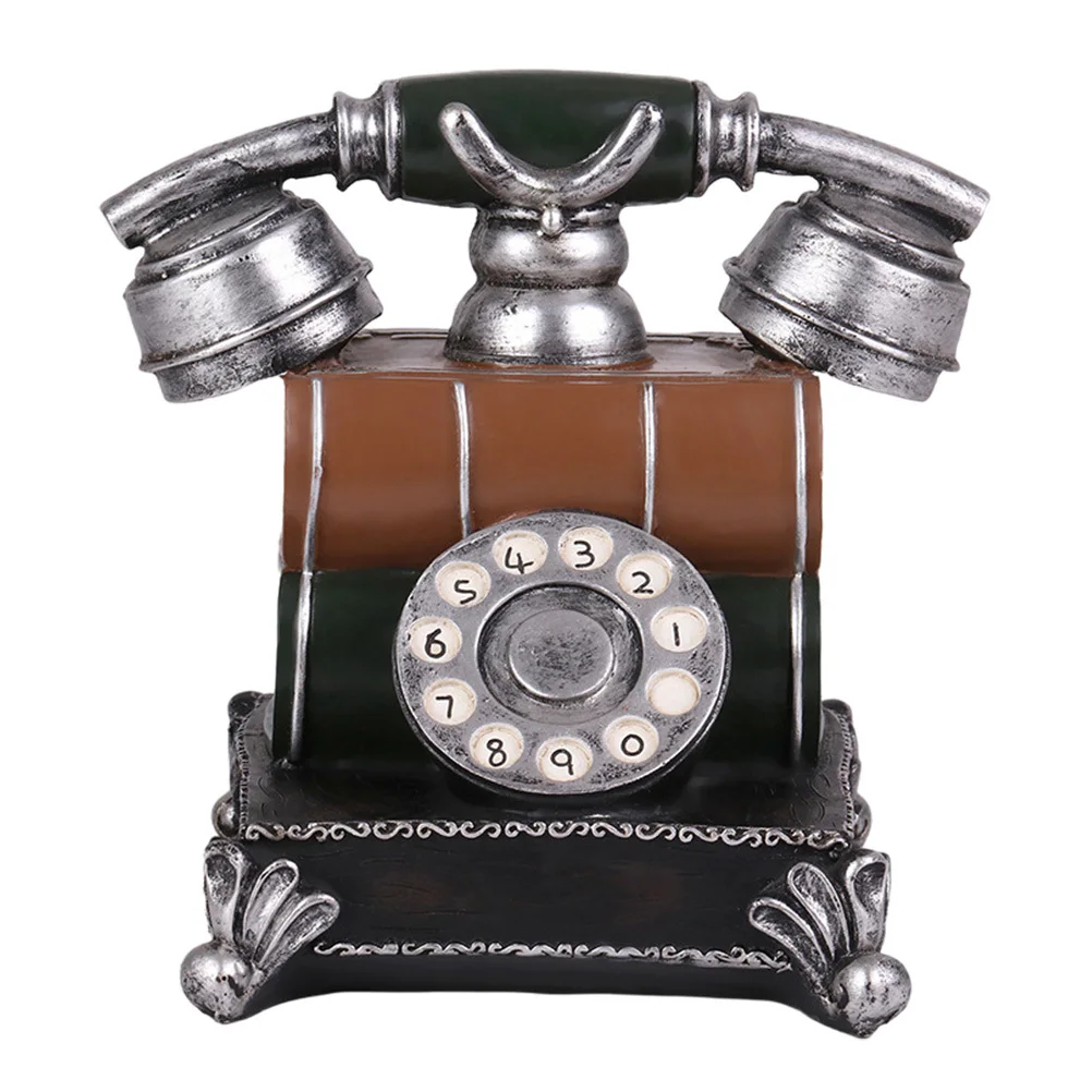 Vintage Telephone Modeling Saving Pot Exquisite Resin Craft for Bedroom Living Room Study Office Decoration Storage
Vintage Telephone Modeling Saving Pot Exquisite Resin Craft for Bedroom Living Room Study Office Decoration Storage