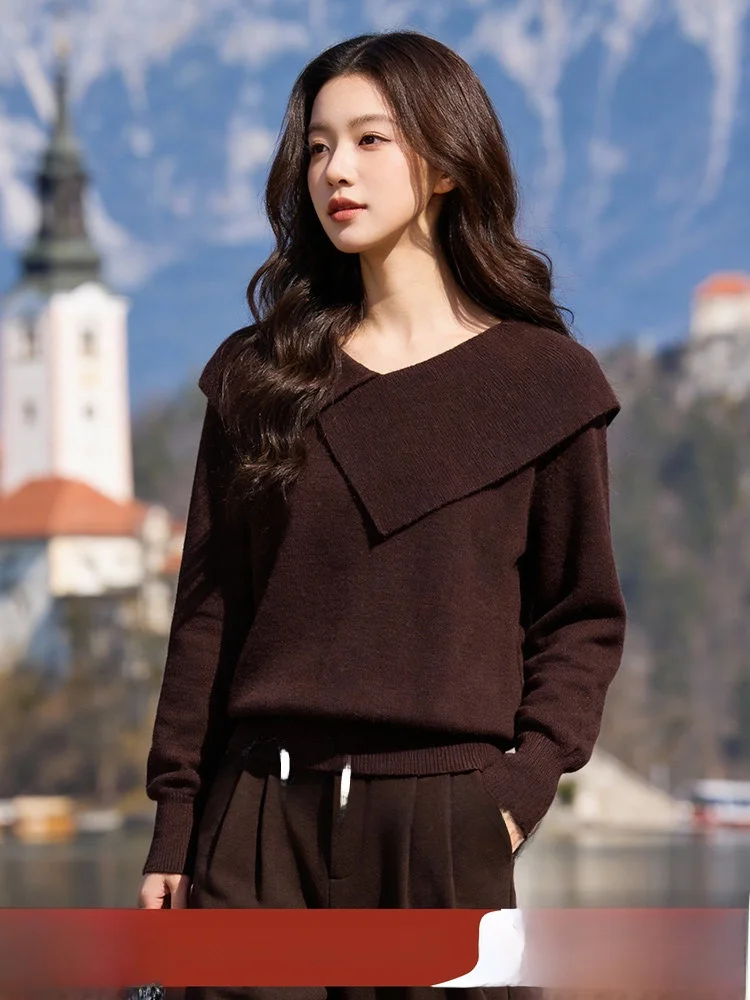 Loose Long Sleeve Knitted Sweater Large Size Vintage Style Spring New Slim Fit Collar Casual Women's Inner Wear Knot
Loose Long Sleeve Knitted Sweater Large Size Vintage Style Spring New Slim Fit Collar Casual Women's Inner Wear Knot