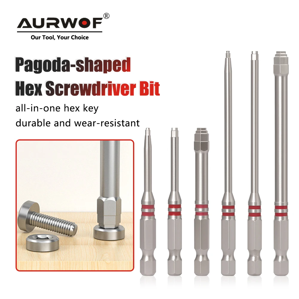 AURWOF 1pc Hex Shank Bit 65mm-100mm,Hex Driver for Hard-to-Reach Screws, Hand Tool Accessory AE133H165
AURWOF 1pc Hex Shank Bit 65mm-100mm,Hex Driver for Hard-to-Reach Screws, Hand Tool Accessory AE133H165