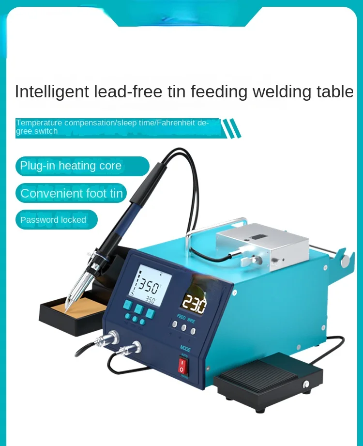 Bk3600s Tin Feeding Soldering Station Pedal Tin Feeding Electric Soldering Iron 200W High Power Soldering Iron Industrial Grade
Bk3600s Tin Feeding Soldering Station Pedal Tin Feeding Electric Soldering Iron 200W High Power Soldering Iron Industrial Grade