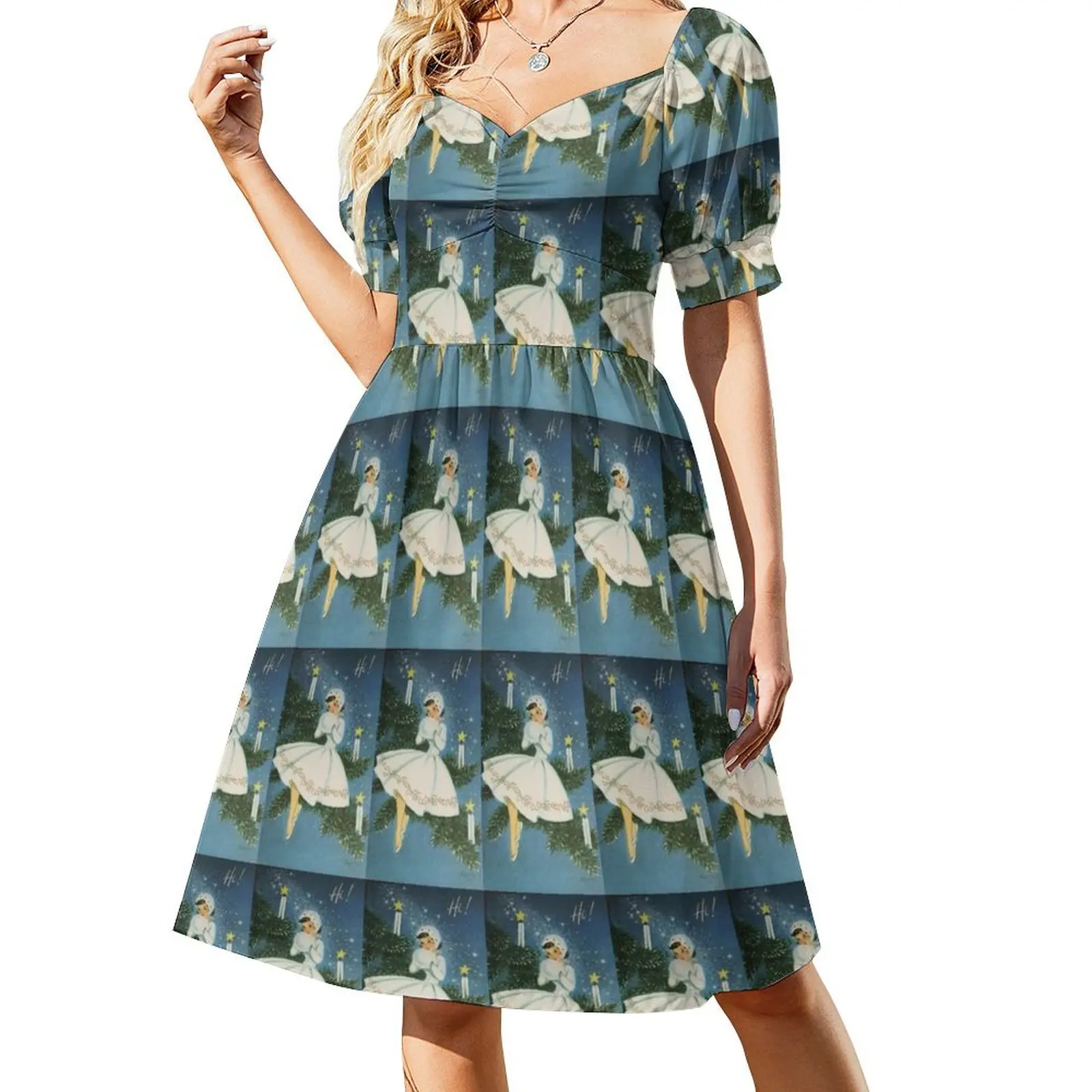 Retro Vintage Christmas Holiday Short-Sleeved Dress dress for women 2025 dresses for official occasions Clothing female
Retro Vintage Christmas Holiday Short-Sleeved Dress dress for women 2025 dresses for official occasions Clothing female