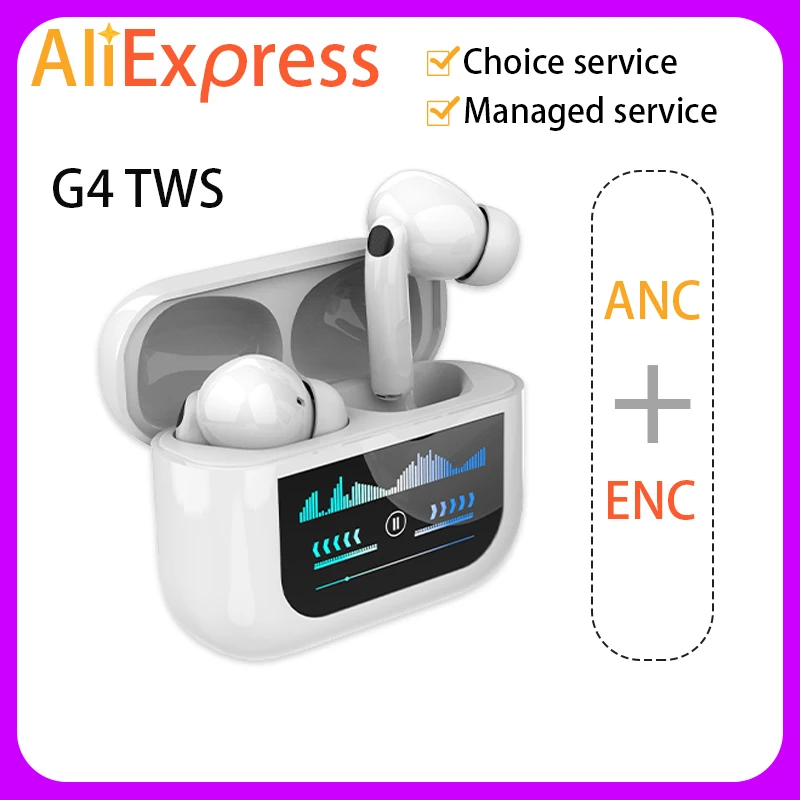 G4 ANC ENC Wireless earbuds TWS Bluetooth 5.4 Touch Screen earbuds HIFI Stereo noise-cancelling earbuds Sports earbuds
G4 ANC ENC Wireless earbuds TWS Bluetooth 5.4 Touch Screen earbuds HIFI Stereo noise-cancelling earbuds Sports earbuds