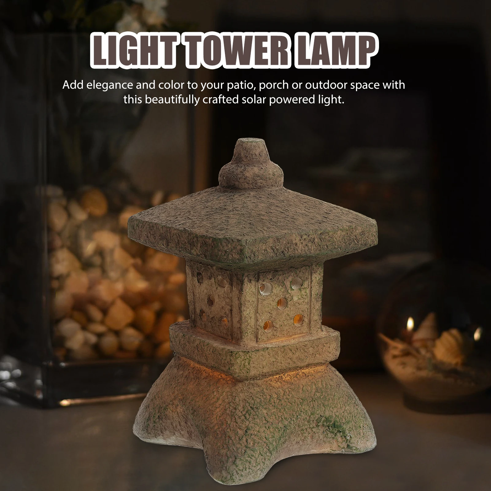 Solar Garden Resin Pagoda Statue Outdoor Decorative Lighting Solar Powered Pagoda Night Light Night Light L scape Design
Solar Garden Resin Pagoda Statue Outdoor Decorative Lighting Solar Powered Pagoda Night Light Night Light L scape Design