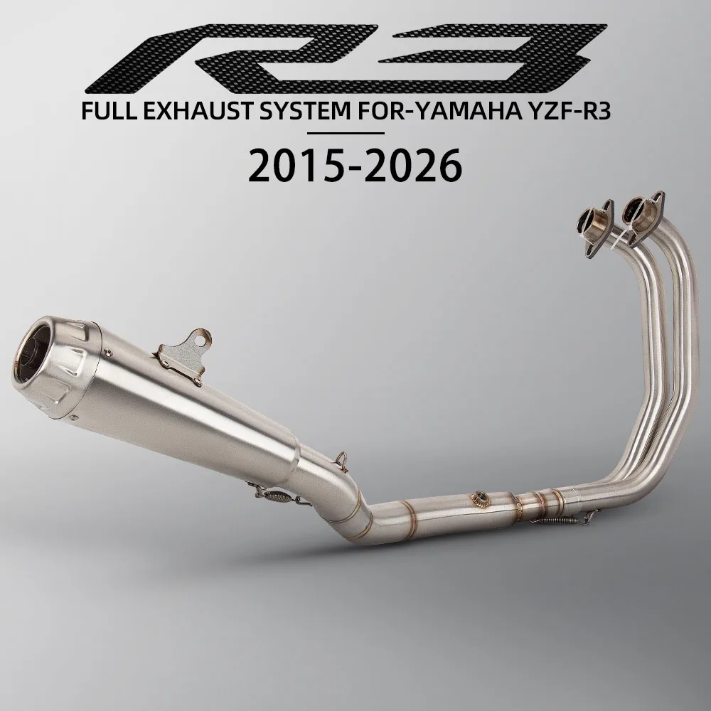 MT03 Exhaust System For Yamaha YZF-R3/R25 MT-03 MT25 2015-2026 Motorcycle Exhaust Pipe Escape Manifold Muffler with DB Killer
MT03 Exhaust System For Yamaha YZF-R3/R25 MT-03 MT25 2015-2026 Motorcycle Exhaust Pipe Escape Manifold Muffler with DB Killer