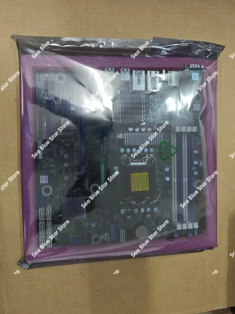 Dual Port X 5.50 Million Megabit NAS Preferred High-end New Main Board Yongqing E3C246D4U2-2T, MATX, IPMI,
Dual Port X 5.50 Million Megabit NAS Preferred High-end New Main Board Yongqing E3C246D4U2-2T, MATX, IPMI,