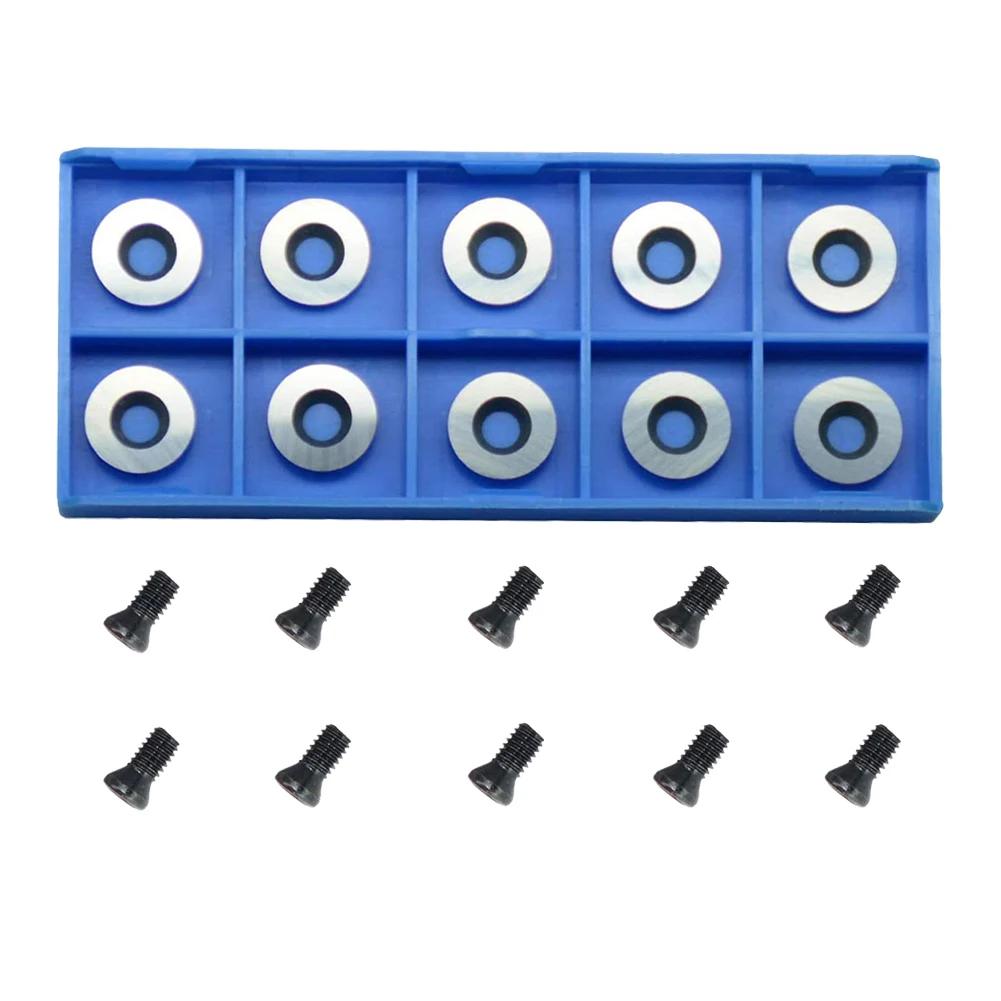 10pcs Ci3 Carbide Insert Cutter Round 30 Degree Edge Turning Tools For Ci3 Finishing Machine Hollow Lathe Woodworking Planer
10pcs Ci3 Carbide Insert Cutter Round 30 Degree Edge Turning Tools For Ci3 Finishing Machine Hollow Lathe Woodworking Planer
