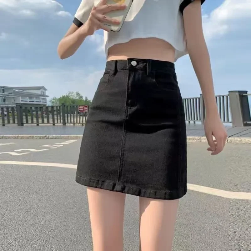 Jeans Skirts for Women High Waist Gyaru Tight Wrap Quality Clothing Trend 2025 Cheap Stylish Summer V Short Woman Denim Skirt
Jeans Skirts for Women High Waist Gyaru Tight Wrap Quality Clothing Trend 2025 Cheap Stylish Summer V Short Woman Denim Skirt