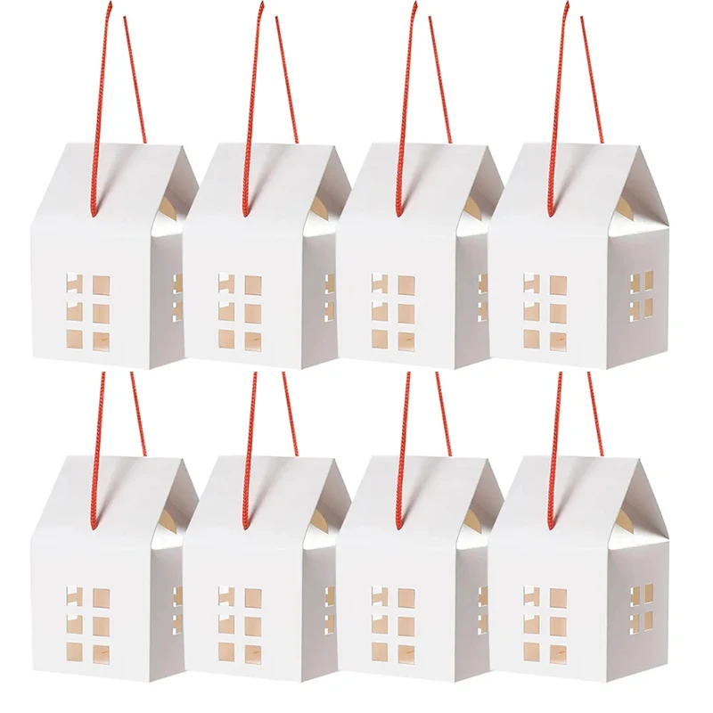 5Pcs Christmas Kraft Paper Candy Boxes House Shape Cookie Gift Packaging Box Xmas Tree Hanging Decoration For Home New Year Noel
5Pcs Christmas Kraft Paper Candy Boxes House Shape Cookie Gift Packaging Box Xmas Tree Hanging Decoration For Home New Year Noel